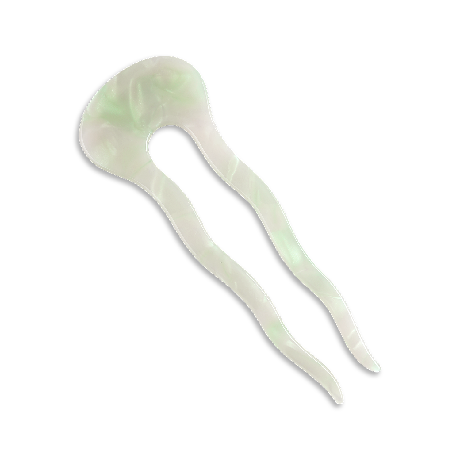 Marble hårpin - grøn